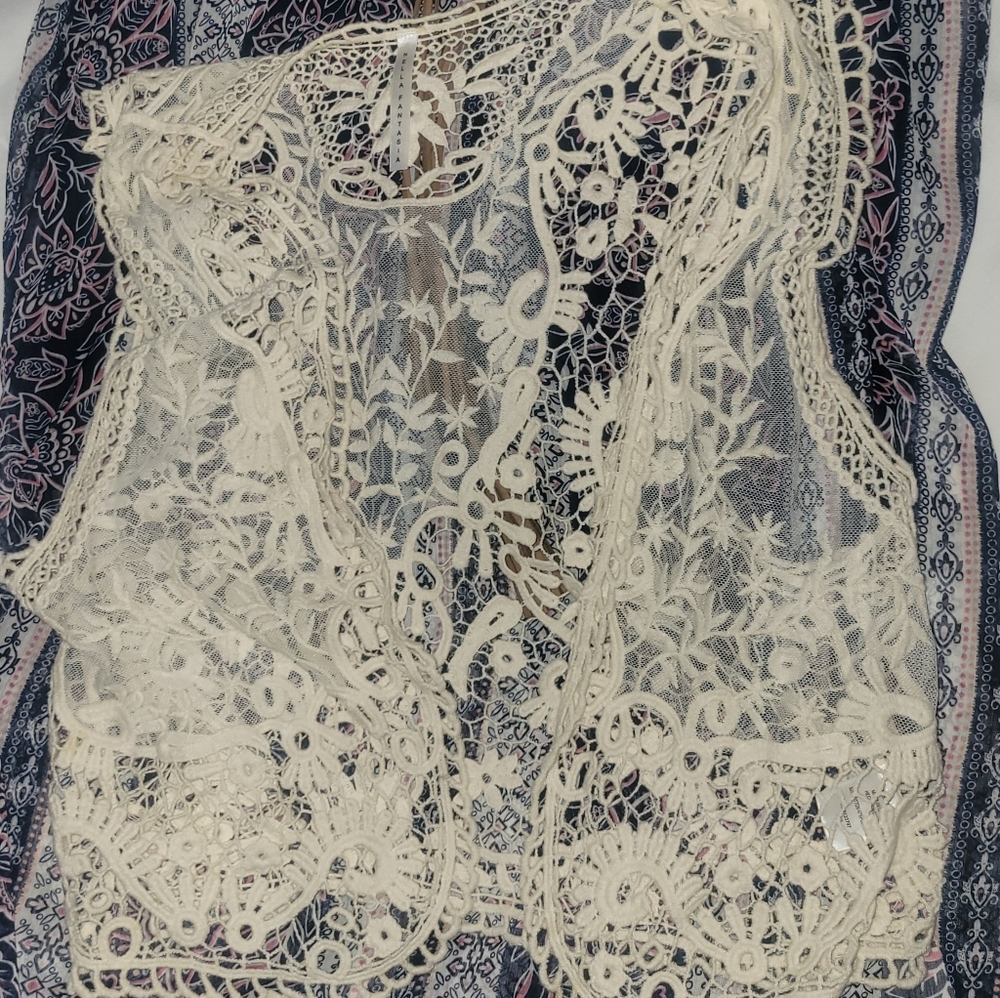 Lace Bohemian vest